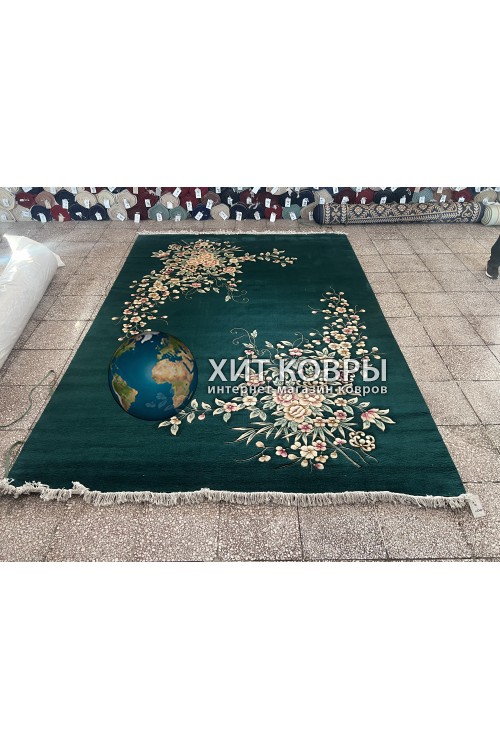 Китайский шерстяной ковер 0054001 Зеленый
